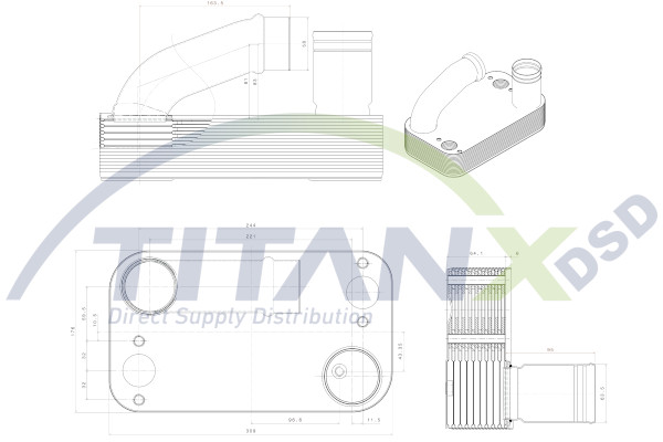 Radiator ulei, ulei motor OX169001 TitanX