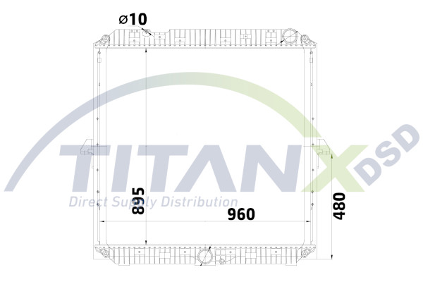 Radiator, racire motor RD119022 TitanX