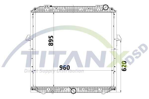 Radiator, racire motor RD119025 TitanX