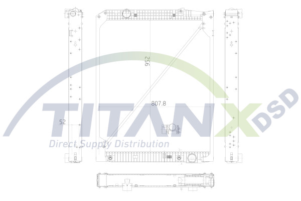 Radiator, racire motor RX119001 TitanX