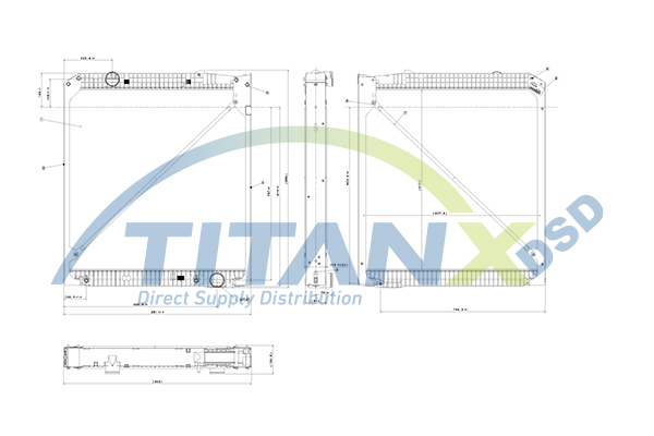 Radiator, racire motor RX119002 TitanX