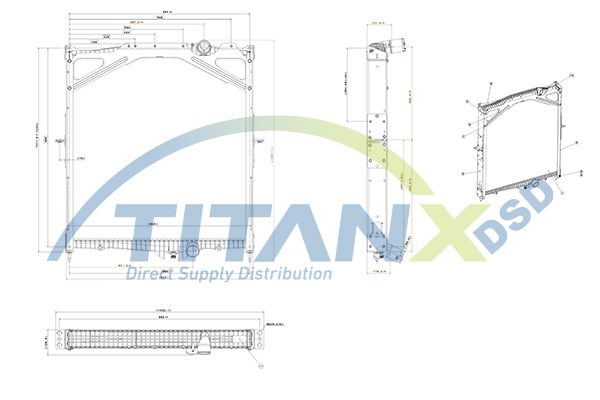 Radiator, racire motor RX129004 TitanX