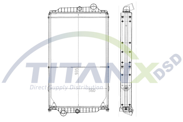 Radiator, racire motor RX129006 TitanX