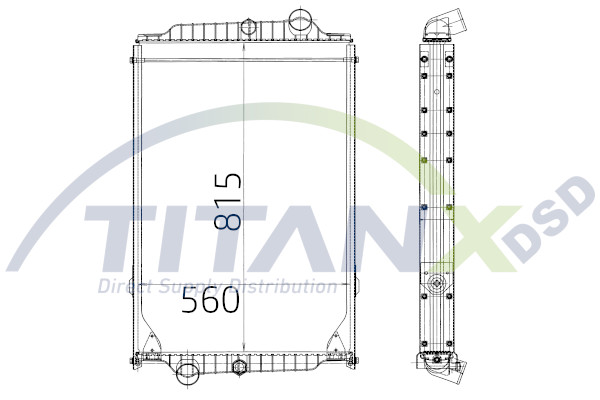 Radiator, racire motor RX129007 TitanX