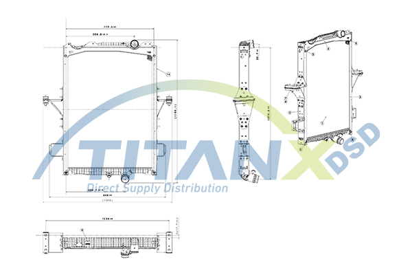 Radiator, racire motor RX129011 TitanX