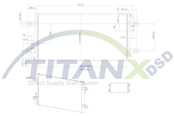 Radiator, racire motor RX129014 TitanX