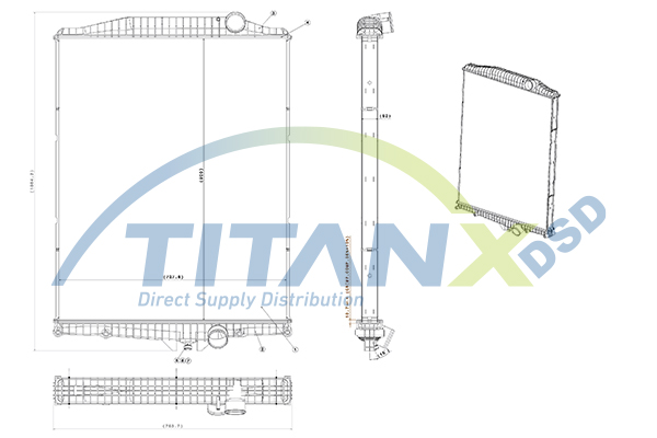 Radiator, racire motor RX129015 TitanX