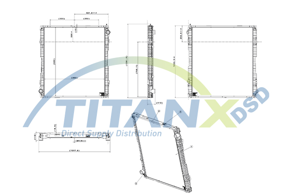 Radiator, racire motor RX149002 TitanX