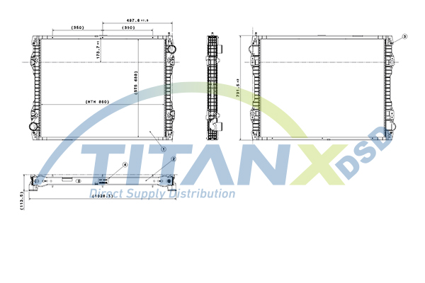Radiator, racire motor RX149003 TitanX
