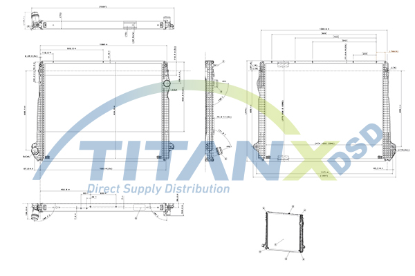 Radiator, racire motor RX149007 TitanX