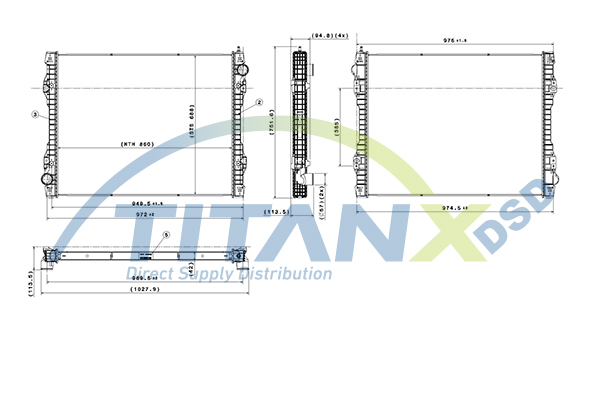 Radiator, racire motor RX149011 TitanX