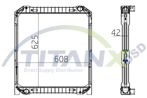 Radiator, racire motor RX159004 TitanX