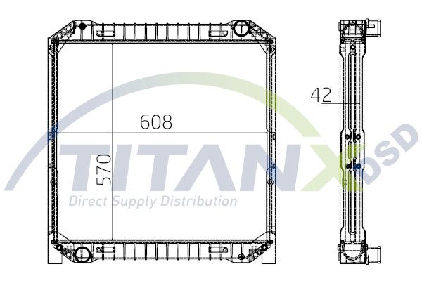 Radiator, racire motor RX159008 TitanX
