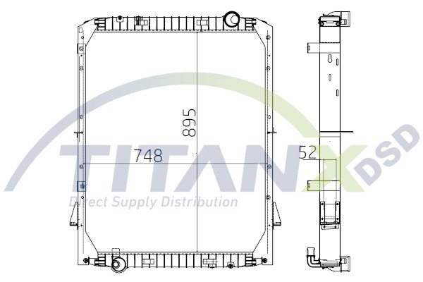 Radiator, racire motor RX159009 TitanX