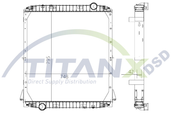 Radiator, racire motor RX159011 TitanX