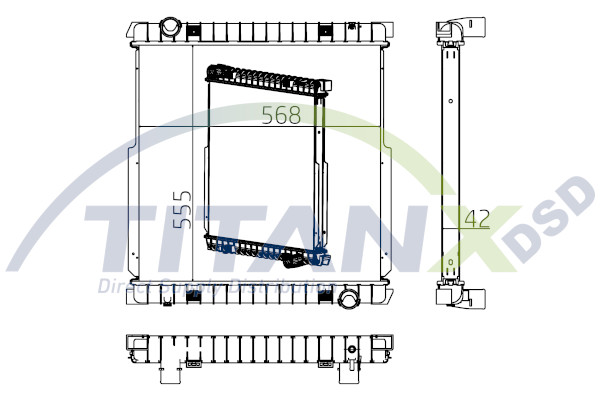 Radiator, racire motor RX159015 TitanX