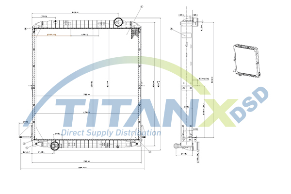 Radiator, racire motor RX159018 TitanX