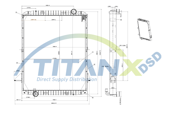 Radiator, racire motor RX159019 TitanX