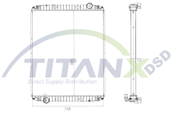 Radiator, racire motor RX159024 TitanX