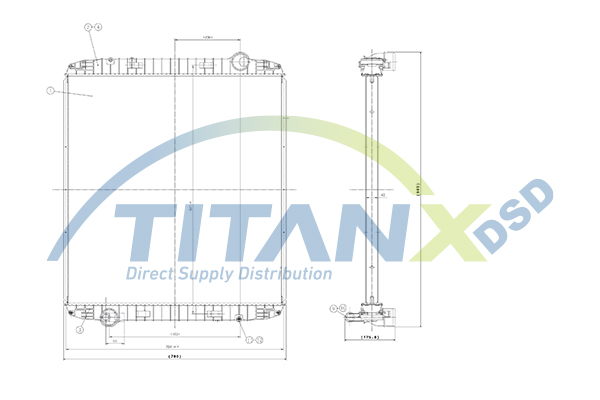 Radiator, racire motor RX159025 TitanX