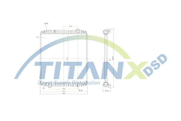 Radiator, racire motor RX159026 TitanX