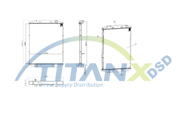Radiator, racire motor RX159028 TitanX