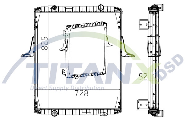 Radiator, racire motor RX169003 TitanX