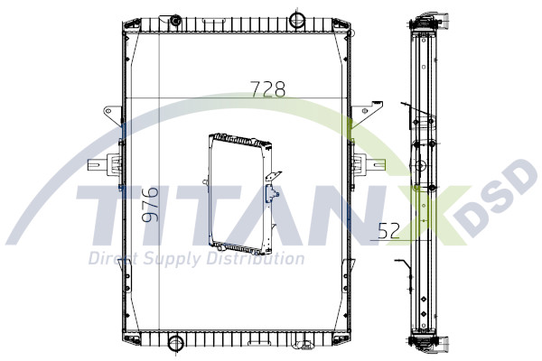 Radiator, racire motor RX169004 TitanX