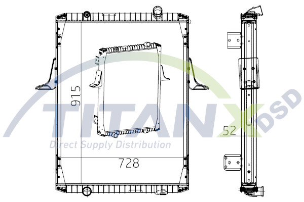 Radiator, racire motor RX169005 TitanX