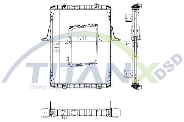 Radiator, racire motor RX169007 TitanX