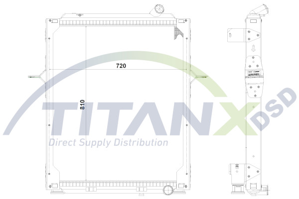 Radiator, racire motor RX169010 TitanX