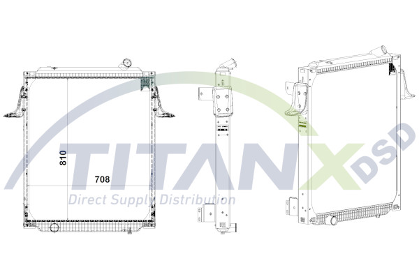 Radiator, racire motor RX169013 TitanX