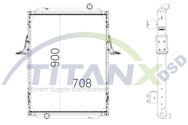 Radiator, racire motor RX169015 TitanX