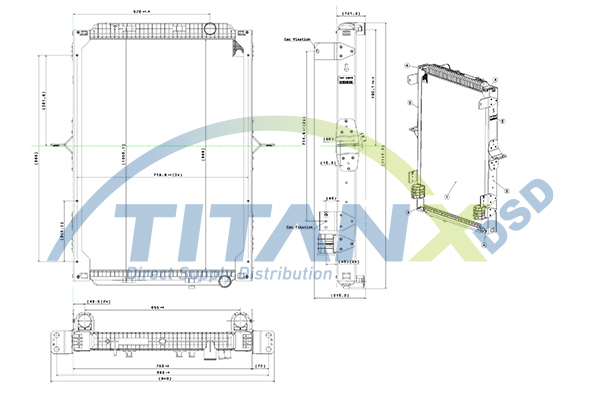 Radiator, racire motor RX169017 TitanX