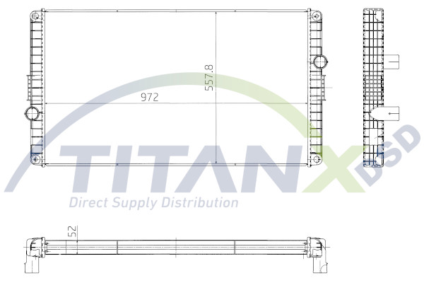 Radiator, racire motor RX609009 TitanX