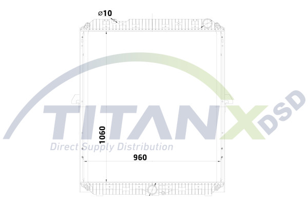 Radiator, racire motor RX119024 TitanX
