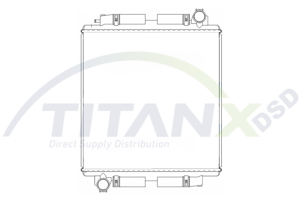Radiator, racire motor RD609038 TitanX