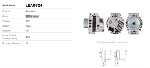 Generator / Alternator LEA0924 LUSA