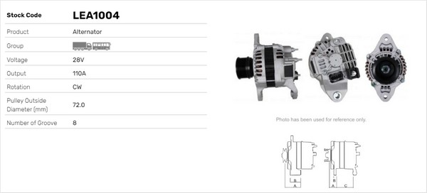 Generator / Alternator LEA1004 LUSA