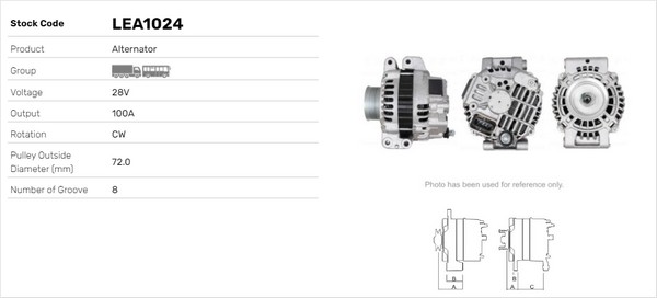 Generator / Alternator LEA1024 LUSA