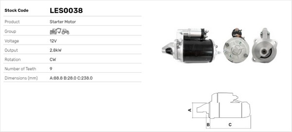 Starter LES0038 LUSA