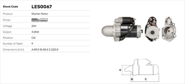 Starter LES0067 LUSA