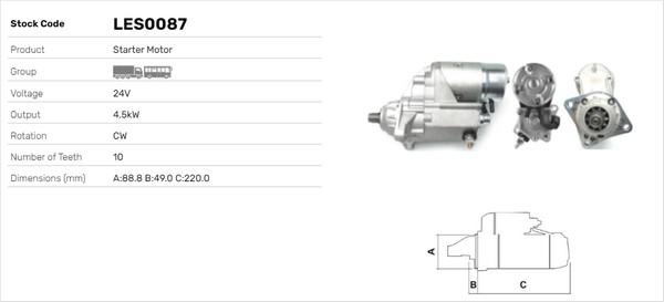 Starter LES0087 LUSA