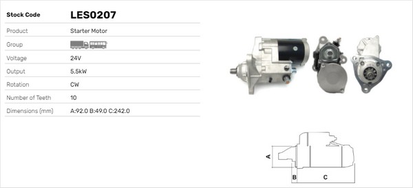 Starter LES0207 LUSA