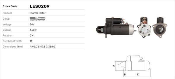 Starter LES0209 LUSA
