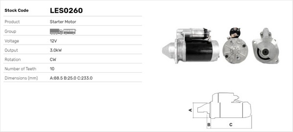 Starter LES0260 LUSA