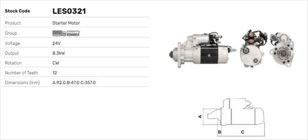 Starter LES0321 LUSA