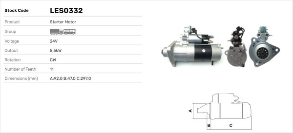 Starter LES0332 LUSA