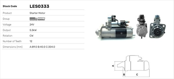 Starter LES0333 LUSA