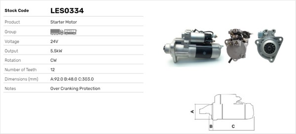 Starter LES0334 LUSA